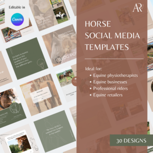 horse social media templates