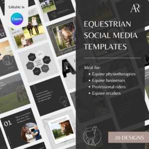 equestrian social media templates